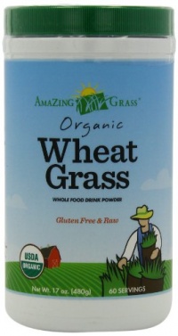 Amazing Grass Organic Wheat Grass Powder, 60 Servings, 17-Ounce Container Amazing Grass Organic Wheat Grass Powder, 60 Servings, 17-Ounce Container