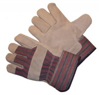 G & F 5015L-5 Regular Cowhide Leather Palm Gloves with rubberized safety cuff Large, 5-Pair pack G & F 5015L-5 Regular Cowhide Leather Palm Gloves with rubberized safety cuff Large, 5-Pair pack