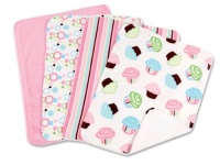 Trend Lab 4 Pack Burp, Cupcake Print Trend Lab 4 Pack Burp, Cupcake Print