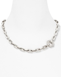 With mini links and a perfectly subtle dose of shine, this plated MARC BY MARC JACOBS necklace is oh so major. With mini links and a perfectly subtle dose of shine, this plated MARC BY MARC JACOBS necklace is oh so major.