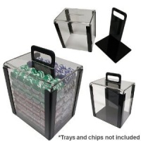Da Vinci Acrylic Poker Chip Carrier with 1,000 Chip Capacity Da Vinci Acrylic Poker Chip Carrier with 1,000 Chip Capacity