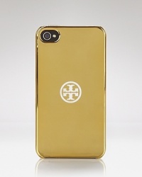 Go for the gold with this metallic iPhone case from Tory Burch, designed to protect your gadget while adding a hit of glamor. Go for the gold with this metallic iPhone case from Tory Burch, designed to protect your gadget while adding a hit of glamor.