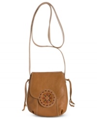 Hipsters and soccer moms unite--at least when it comes to this cool and convenient crossbody from Lucky Brand. With buttery-soft leather, embossed design accents and detail stitching, it's the perfect go-anywhere bag for everyone. Hipsters and soccer moms unite--at least when it comes to this cool and convenient crossbody from Lucky Brand. With buttery-soft leather, embossed design accents and detail stitching, it's the perfect go-anywhere bag for everyone.