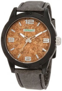 Sprout Men's ST/3401BKBKBK Cork Dial Black Tyvek Strap Eco-Friendly Watch Sprout Men's ST/3401BKBKBK Cork Dial Black Tyvek Strap Eco-Friendly Watch