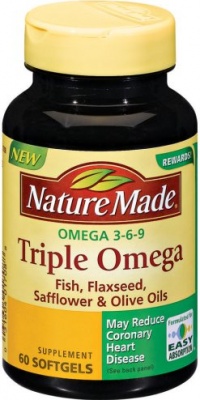 Nature Made Triple Omega 3-6-9, 60 Softgels (Pack of 3) Nature Made Triple Omega 3-6-9, 60 Softgels (Pack of 3)