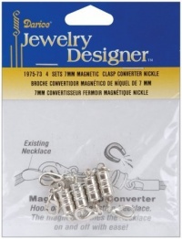 Magnetic Clasps 7mm 2/Pkg: Nickel Magnetic Clasps 7mm 2/Pkg: Nickel