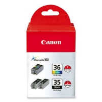 Canon PGI-35 Twin Black & CLI-36 Color Ink (1509B007AB/AE) Canon PGI-35 Twin Black & CLI-36 Color Ink (1509B007AB/AE)