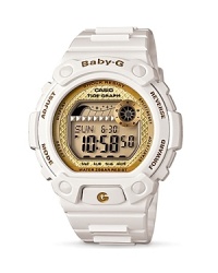 Designed for maximum performance and given modern features, Casio's shock-resistant watch is an irresistibly sporty choice. Wear it to make waves. Designed for maximum performance and given modern features, Casio's shock-resistant watch is an irresistibly sporty choice. Wear it to make waves.