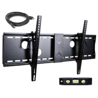 VideoSecu Tilt TV Wall Mount for Most 37- 70 LCD LED Plasma TV Flat Screen with VESA 200x200 to 700x400mm, Sturdy Steel Wall Plate Free HDMI Cable and Bubble Level 3KR VideoSecu Tilt TV Wall Mount for Most 37- 70 LCD LED Plasma TV Flat Screen with VESA 200x200 to 700x400mm, Sturdy Steel Wall Plate Free HDMI Cable and Bubble Level 3KR