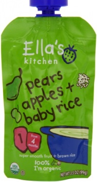 Ella's Kitchen, Pears Apples and Baby Rice, 3.5 Ounce (Pack of 7) Ella's Kitchen, Pears Apples and Baby Rice, 3.5 Ounce (Pack of 7)