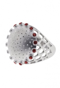 Effy Jewlery Sterling Silver Garnet Ring, .54 TCW Ring size 7