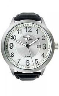 HydrOlix 3-Hand Black Leather/Silver Dial Unisex watch #XA00221 HydrOlix 3-Hand Black Leather/Silver Dial Unisex watch #XA00221