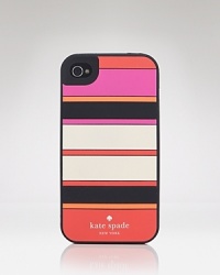 Color forms this kate spade new york iPhone 4 case, styled to give your gadget its sartorial stripes. Color forms this kate spade new york iPhone 4 case, styled to give your gadget its sartorial stripes.