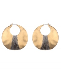 Take your look to the tropics with these chic shell drops by Kenneth Cole New York. The perfect pair to complement your flirty new maxi dress, these earrings feature a gold tone cut-out shell with intricate wire wrapping. Crafted in mixed metal. Approximate drop: 1-1/2 inches. Take your look to the tropics with these chic shell drops by Kenneth Cole New York. The perfect pair to complement your flirty new maxi dress, these earrings feature a gold tone cut-out shell with intricate wire wrapping. Crafted in mixed metal. Approximate drop: 1-1/2 inches.