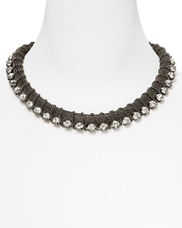 Celebrate bold style with this RJ Graziano collar necklace. It flaunts a festive vibe, with its rich mesh chains and chunky-chic crystal gems. Celebrate bold style with this RJ Graziano collar necklace. It flaunts a festive vibe, with its rich mesh chains and chunky-chic crystal gems.