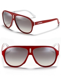Cross the fashion finish line in these gorgeously graphic shades from Carrera. Cross the fashion finish line in these gorgeously graphic shades from Carrera.