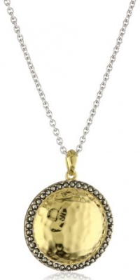 Judith Jack Gold Reef Gold-Plated Sterling Sillver Marcasite Pave Disc Pendant Necklace Judith Jack Gold Reef Gold-Plated Sterling Sillver Marcasite Pave Disc Pendant Necklace