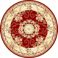 Safavieh Lyndhurst Collection LNH328C Red and Ivory Round Area Rug, 5-Feet 3-Inch Safavieh Lyndhurst Collection LNH328C Red and Ivory Round Area Rug, 5-Feet 3-Inch