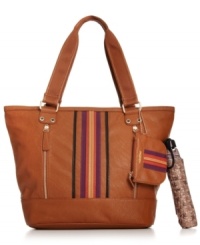 Pack up and get going with this take-anywhere tote from Tyler Rodan that accommodates everything you need for work, weekends--whatever. Outfitted with sturdy straps, plenty of pockets and secure zip-top closure, it includes complementary coin purse and portable umbrella. Pack up and get going with this take-anywhere tote from Tyler Rodan that accommodates everything you need for work, weekends--whatever. Outfitted with sturdy straps, plenty of pockets and secure zip-top closure, it includes complementary coin purse and portable umbrella.