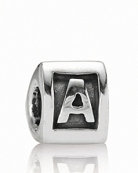 Add meaningful initials to your PANDORA bracelet with sterling silver alpha charms. Add meaningful initials to your PANDORA bracelet with sterling silver alpha charms.