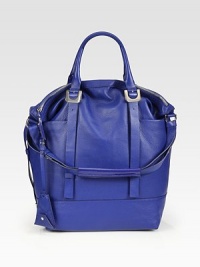 A slouchy style in luxurious pebbled leather, perfectly sized for all your essentials.Double adjustable top handles, 7-9 dropDetachable adjustable shoulder strap, 12-14 dropTop zip closureOne inside zip pocketTwo inside open pocketsOne pen holderFully lined11½W X 16H X 7DImported A slouchy style in luxurious pebbled leather, perfectly sized for all your essentials.Double adjustable top handles, 7-9 dropDetachable adjustable shoulder strap, 12-14 dropTop zip closureOne inside zip pocketTwo inside open pocketsOne pen holderFully lined11½W X 16H X 7DImported