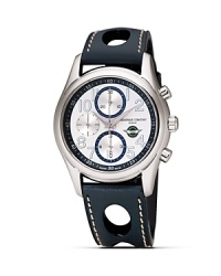To celebrate the continuing cooperation with the Austin Healey Owner Clubs around the world, Frédérique Constant introduces a new limited edition of its iconic Healey Chrono-Automatic, limited to 1,888 pieces. The hand-polished, rounded case with a diameter of 43mm comes in a sporty version in a steel case, silver dial with navy accents, and navy leather strap. To celebrate the continuing cooperation with the Austin Healey Owner Clubs around the world, Frédérique Constant introduces a new limited edition of its iconic Healey Chrono-Automatic, limited to 1,888 pieces. The hand-polished, rounded case with a diameter of 43mm comes in a sporty version in a steel case, silver dial with navy accents, and navy leather strap.