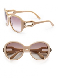 THE LOOKRound silhouetteAcetate framesCutout metal logo detail at templesUV protectionSignature case includedTHE COLORPink beige frames with with light brown gradient lensesORIGINMade in France THE LOOKRound silhouetteAcetate framesCutout metal logo detail at templesUV protectionSignature case includedTHE COLORPink beige frames with with light brown gradient lensesORIGINMade in France