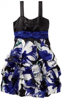 Ruby Rox Girls 7-16 Color Block Pick-Up With Print Skirt, Royal/Black, 10 Ruby Rox Girls 7-16 Color Block Pick-Up With Print Skirt, Royal/Black, 10