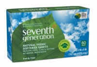 Seventh Generation Fabric Softener Sheets, Free and Clear, 80-Count (Pack of 2) Packaging May Vary Seventh Generation Fabric Softener Sheets, Free and Clear, 80-Count (Pack of 2) Packaging May Vary