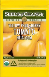 Seeds of Change S10997 Certified Organic Yellow Pear Cherry Tomato Seeds of Change S10997 Certified Organic Yellow Pear Cherry Tomato