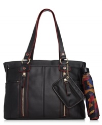 Pack it in with this take-anywhere tote from Tyler Rodan that stows all your work-to-weekend essentials. Outfitted with sturdy straps, plenty of compartments and secure zip-top closure, it includes a padded pocket just for your tablet. Pack it in with this take-anywhere tote from Tyler Rodan that stows all your work-to-weekend essentials. Outfitted with sturdy straps, plenty of compartments and secure zip-top closure, it includes a padded pocket just for your tablet.