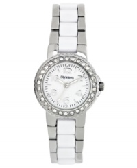 A stunning combo of silver and white create a chic watch, by Style&co. A stunning combo of silver and white create a chic watch, by Style&co.