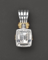 Lagos white topaz enhancer in sterling silver. Designed by Lagos. Lagos white topaz enhancer in sterling silver. Designed by Lagos.