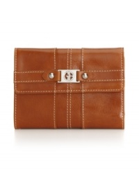 The perfect intersection of fashion and function. This Giani Bernini wallet offers plenty of pockets for cards, coins and your ID, as well a a sleek finish keeping you right on trend. The perfect intersection of fashion and function. This Giani Bernini wallet offers plenty of pockets for cards, coins and your ID, as well a a sleek finish keeping you right on trend.