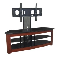 Walker Edison 60-Inch 4-in-1 TV Stand with Removable Mount, Cherry/Black Walker Edison 60-Inch 4-in-1 TV Stand with Removable Mount, Cherry/Black