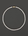 Cultured Akoya pearl necklace.
