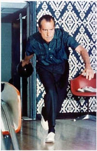 Richard Nixon Bowling - 11x17 Poster Richard Nixon Bowling - 11x17 Poster