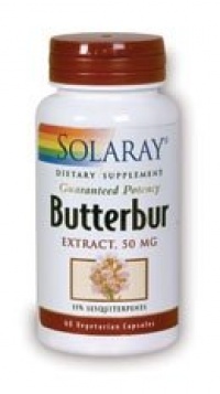 SOLARAY Butterbur Extract 50 mg - 60 Vegetarian capsules SOLARAY Butterbur Extract 50 mg - 60 Vegetarian capsules