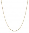 Duragold 14k Yellow Gold Solid Singapore Chain Necklace (1.35mm ), 18