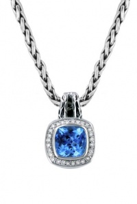 Effy Jewlery Balissima Blue Topaz and Diamond Pendant, 2.96 TCW Effy Jewlery Balissima Blue Topaz and Diamond Pendant, 2.96 TCW