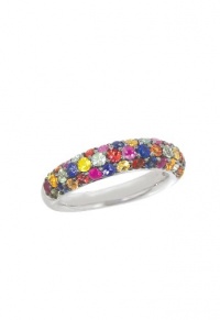 Effy Jewlery Balissima Splash Multi Sapphire Ring, 1.84 TCW Ring size 7