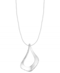 Go to even greater lengths with this necklace from Robert Lee Morris. Crafted from silver-tone mixed metal, the necklace dazzles with a sculptural pendant adorned with glass pave crystal accents. Approximate length: 24 inches + 3-inch extender. Approximate drop: 2-1/2 inches. Go to even greater lengths with this necklace from Robert Lee Morris. Crafted from silver-tone mixed metal, the necklace dazzles with a sculptural pendant adorned with glass pave crystal accents. Approximate length: 24 inches + 3-inch extender. Approximate drop: 2-1/2 inches.