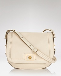 The essential messenger bag in leather is an effortless wear-with-all style. MARC BY MARC JACOBS' signature gold hardware and a just right size lend a cool vibe that's full of prep. The essential messenger bag in leather is an effortless wear-with-all style. MARC BY MARC JACOBS' signature gold hardware and a just right size lend a cool vibe that's full of prep.