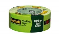 Scotch Masking Tape for Hard-to-Stick Surfaces, 1.88-Inch by 60-Yard Scotch Masking Tape for Hard-to-Stick Surfaces, 1.88-Inch by 60-Yard