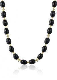 Anne Klein Alder Gold-Tone Topaz Black and Crystal Strand Necklace, 42 Anne Klein Alder Gold-Tone Topaz Black and Crystal Strand Necklace, 42