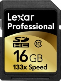 Lexar Professional 16GB SDHC 133x Class 10 Flash Memory Card