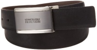 Kenneth Cole Reaction Mens Glove Grain Reversible Dress Belt With Brushed Nickel Plaque Buckle Kenneth Cole Reaction Mens Glove Grain Reversible Dress Belt With Brushed Nickel Plaque Buckle