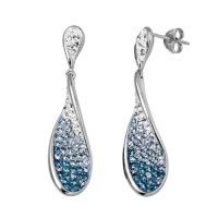 Carnevale Sterling Silver Tear Drop Earrings with Swarovski Elements Carnevale Sterling Silver Tear Drop Earrings with Swarovski Elements