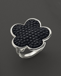 Lagos Sterling Silver Love Me, Love Me Not Black Onyx Ring