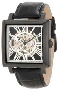 Stuhrling Original Men's 389.33551 Classic Winchester Chariot Square Automatic Skeleton Black Watch Set Stuhrling Original Men's 389.33551 Classic Winchester Chariot Square Automatic Skeleton Black Watch Set